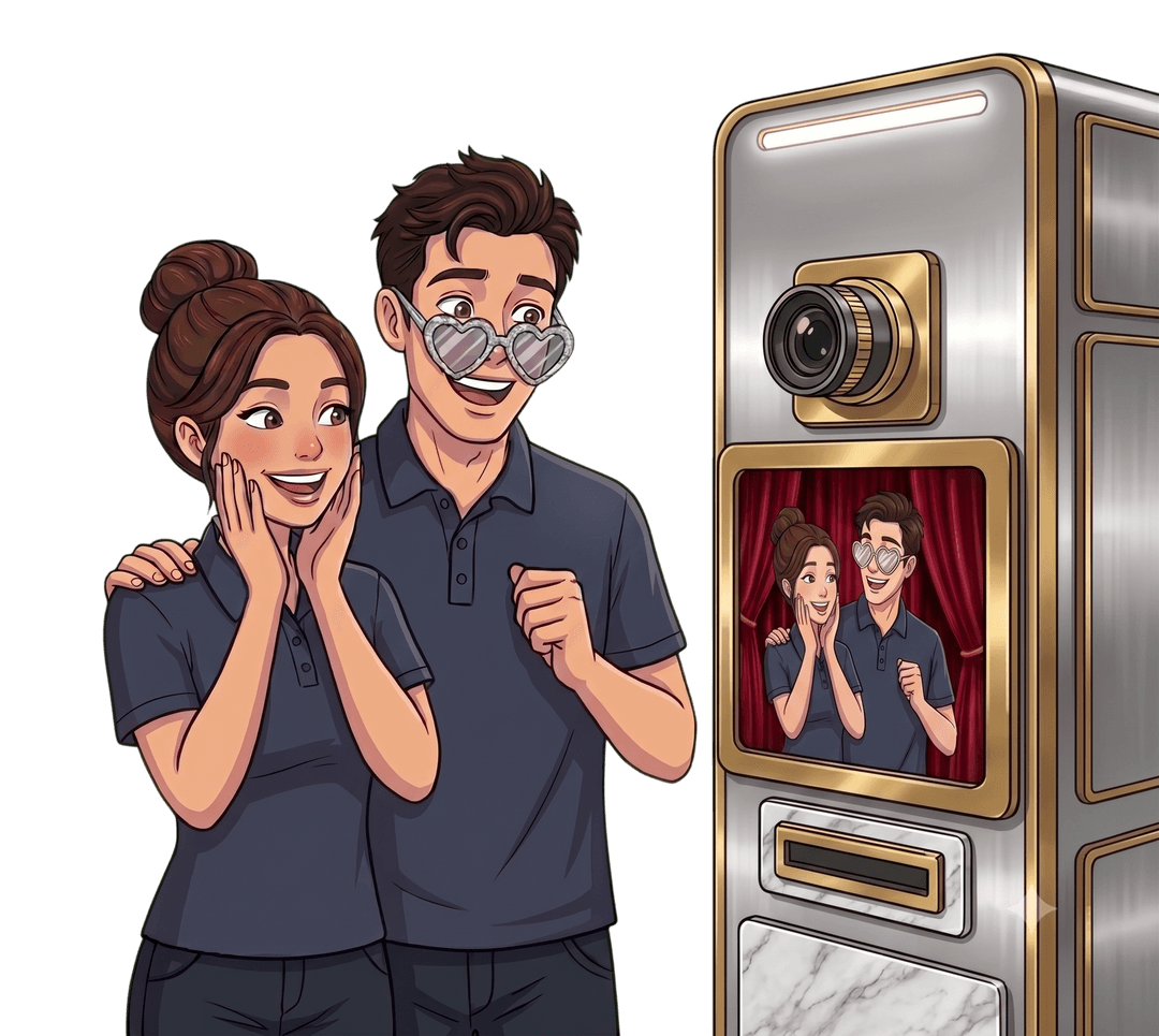 Modern Smart Photo Booth Kiosk